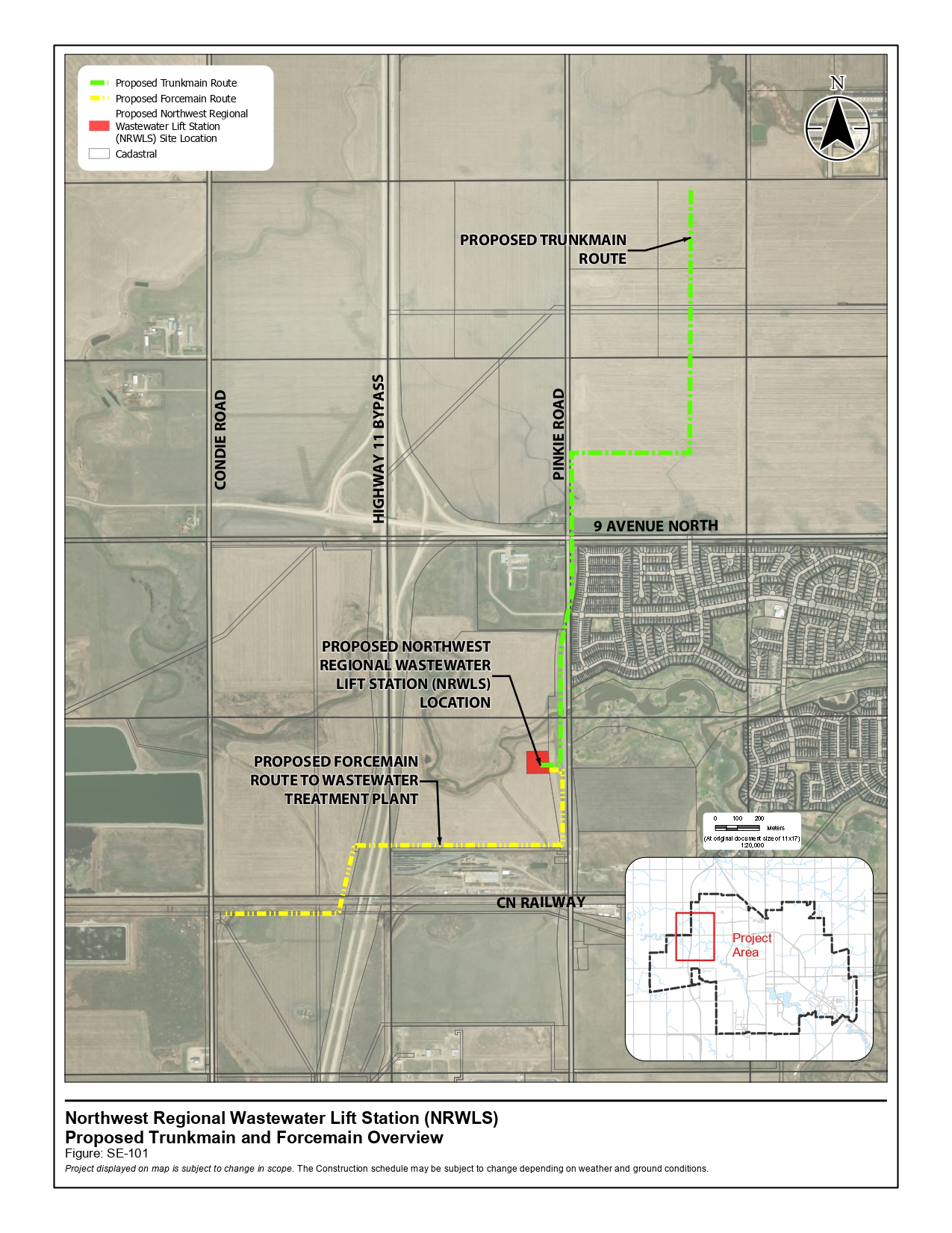 Northwest Regional Wastewater Lift Station Map
