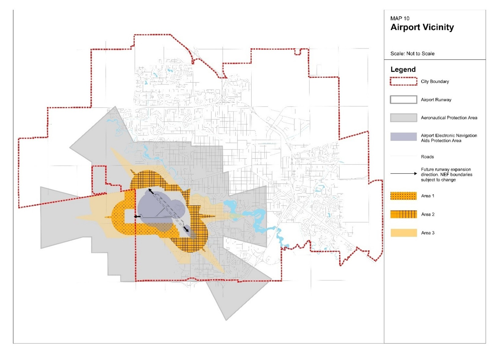 map of updated planning zoe around airport