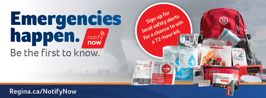 Emergencies happen. Be the first to know. Sign up for local safety alerts for a chance to win a 72-hour kit.