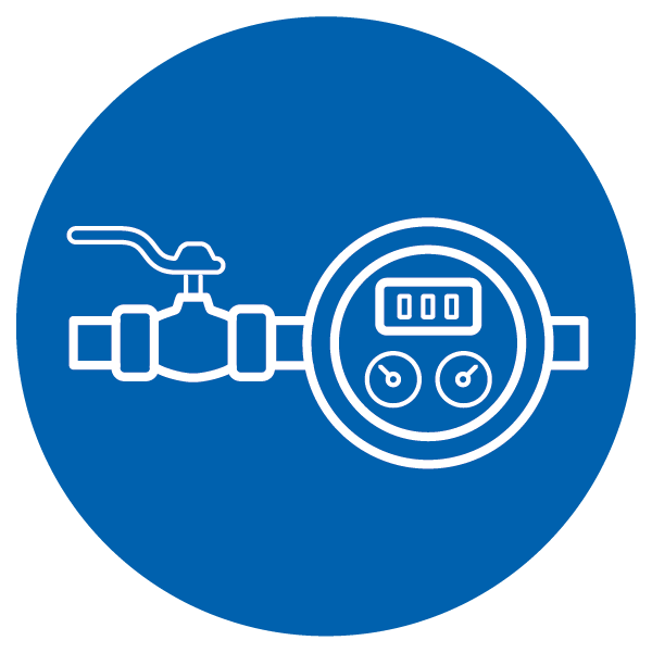 Water Meter Icons_Water Meter with shut off