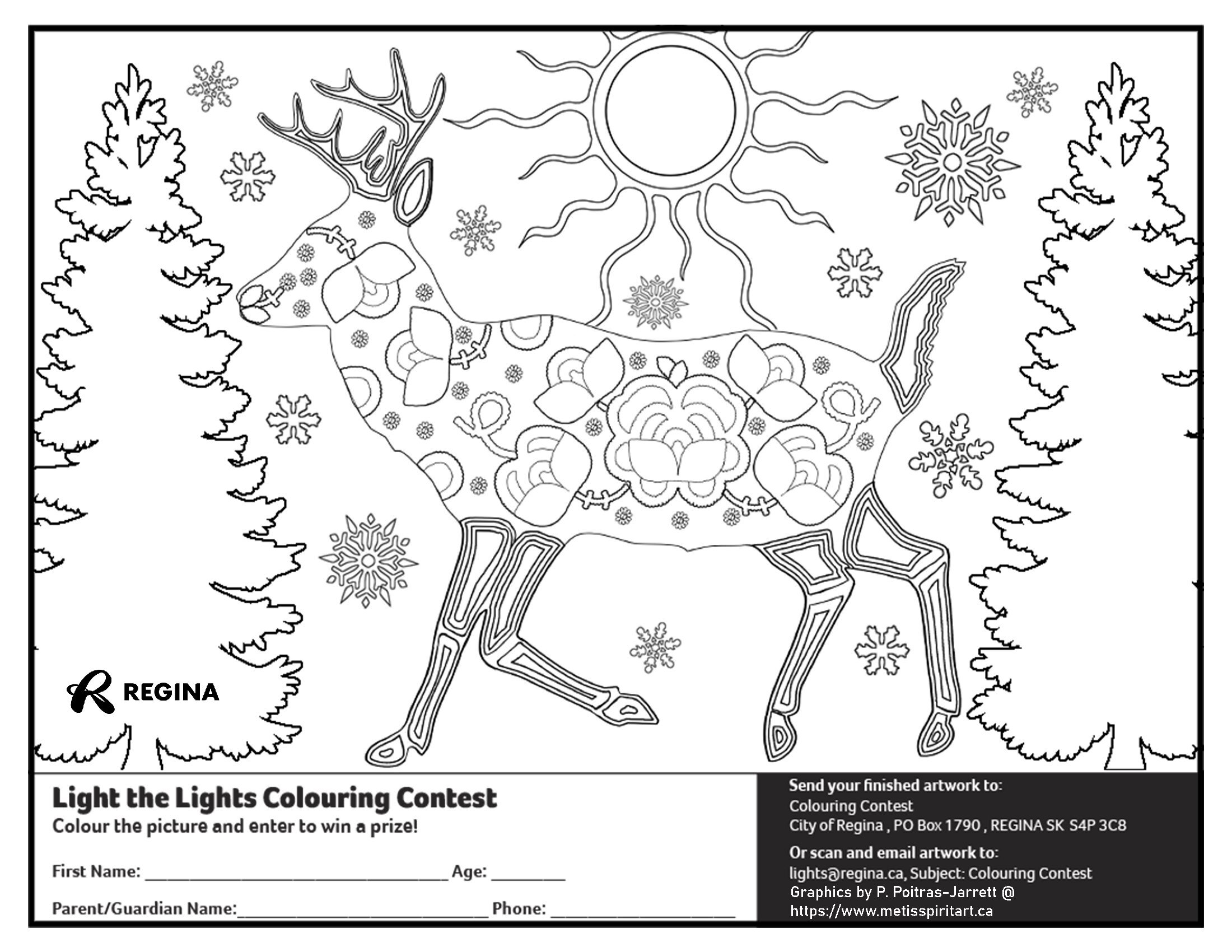 Light the Lights Colouring sheet_2023