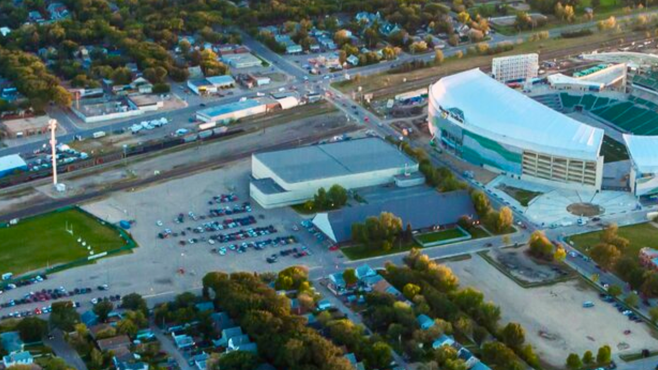 Aerial photo of the Sportplex.