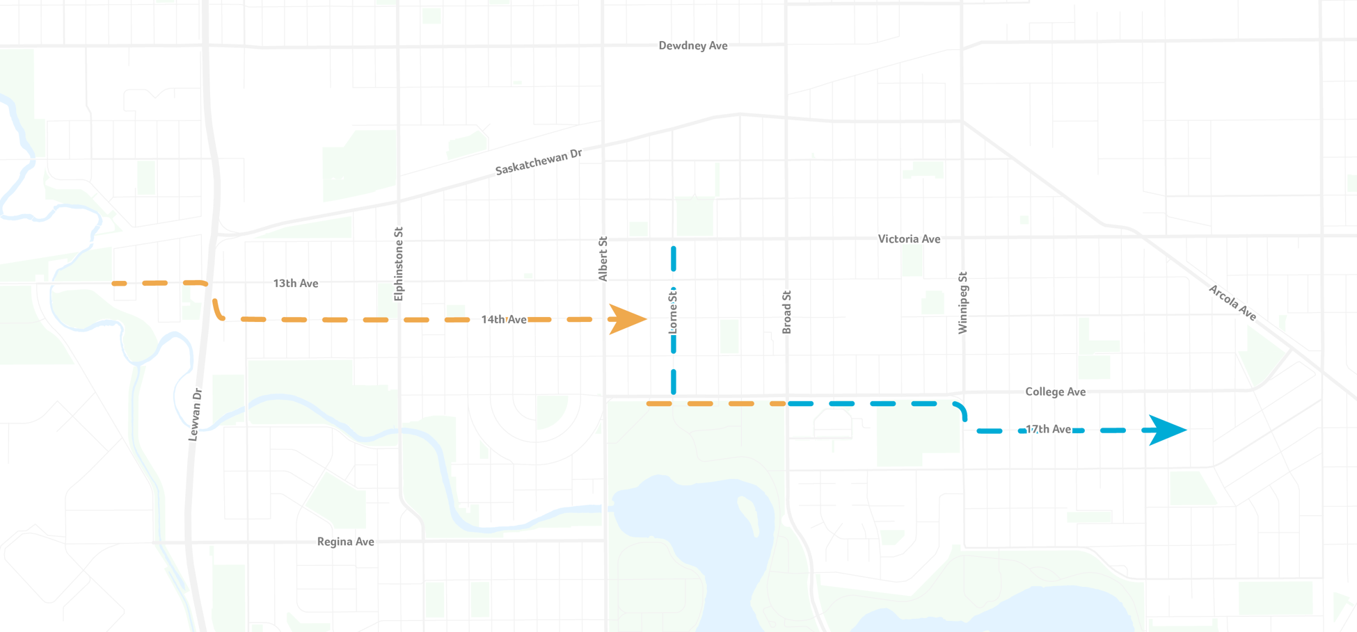 Crosstown bike route map route Crosstown bike route map route